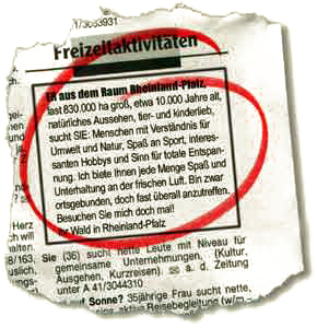 Zeitungsausschnitte "ER aus dem Raum Rheinland-Pfalz"